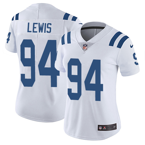 Indianapolis Colts #94 Limited Tyquan Lewis White Nike NFL Road Women Vapor Untouchable jerseys